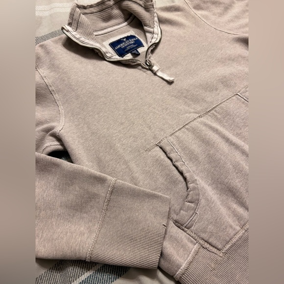 🤩HP🤩 American Eagle Distressed Quarter Zip Jacket - Picture 4 of 6